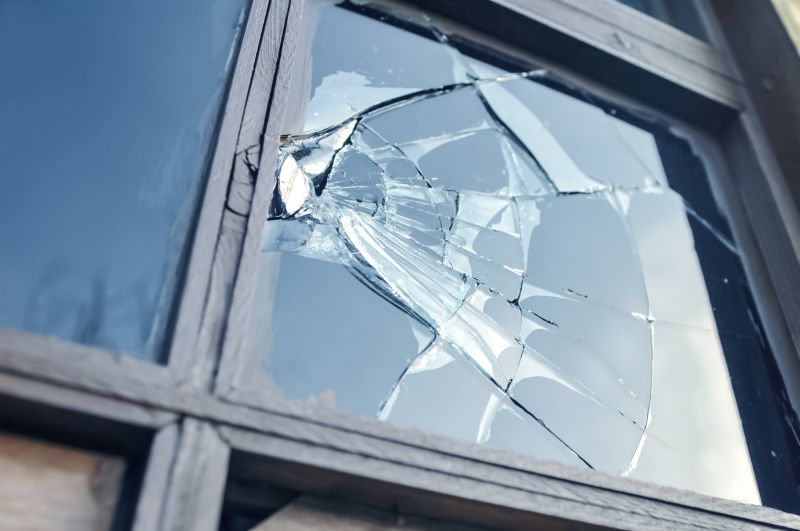 Cracked Glass Panel